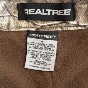 Men’s Realtree size medium fleece lined pants